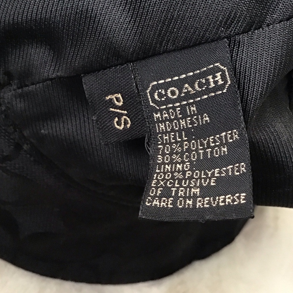 Coach Black Patterned Bucket Hat - image 6